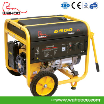 4kw4.5kw 3-fase ar aberto quadro arrefecido gerador diesel portátil aberto (wk5500)